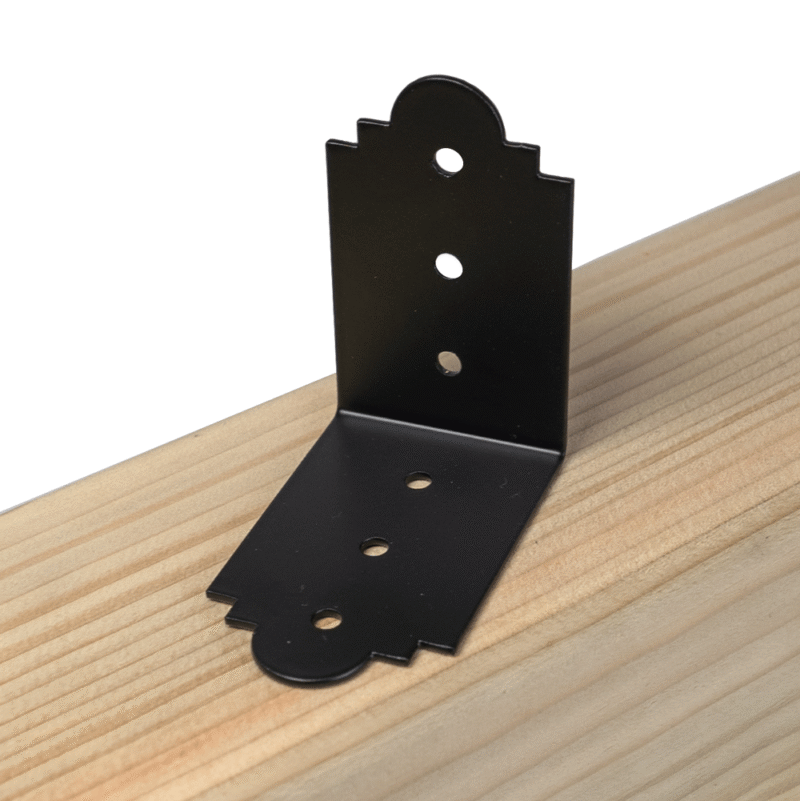 Black Ornamental Angle Bracket | Pergola Corner Brace | Pergola Connector | Black Angle Brace