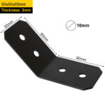 Heavy Duty Black 135 Degrees Angle Bracket | Black 135 Degrees Corner Brace | Black 135 Degrees Corner Bracket