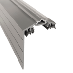 Rafter Supported 50mm Wide AluTGlaze® Aluminium Gable End Finishing Profile Glazing Bar For Polycarbonate Sheets and Glass With Concealed Fixings