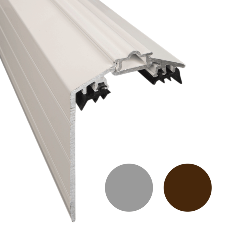 Rafter Supported 50mm Wide AluTGlaze® Aluminium Gable End Finishing Profile Glazing Bar For Polycarbonate Sheets and Glass With Concealed Fixings