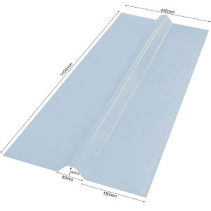 Heavy Duty Universal PVC Roof Ridge Cap UniRidge® | Universal Roofing Verge - Clear