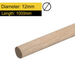 Beech Wooden Dowel – 1000mm Smooth Wooden Rod | Wooden Peg