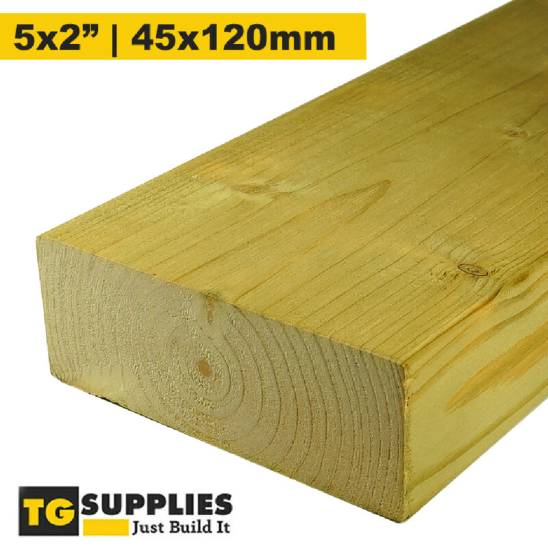 Clearance Timber - C24 Graded Pressure Treated Scandinavian Smooth Planed Tantalised Softwood Boards - Various Thicknesses
