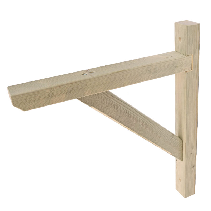 Single Heavy Duty Pressure Treated TimberLock® Porch Gallows Bracket with Free Fixings Included