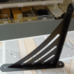 Heavy Duty Black Powder Coated Metal Shelf Support Bracket