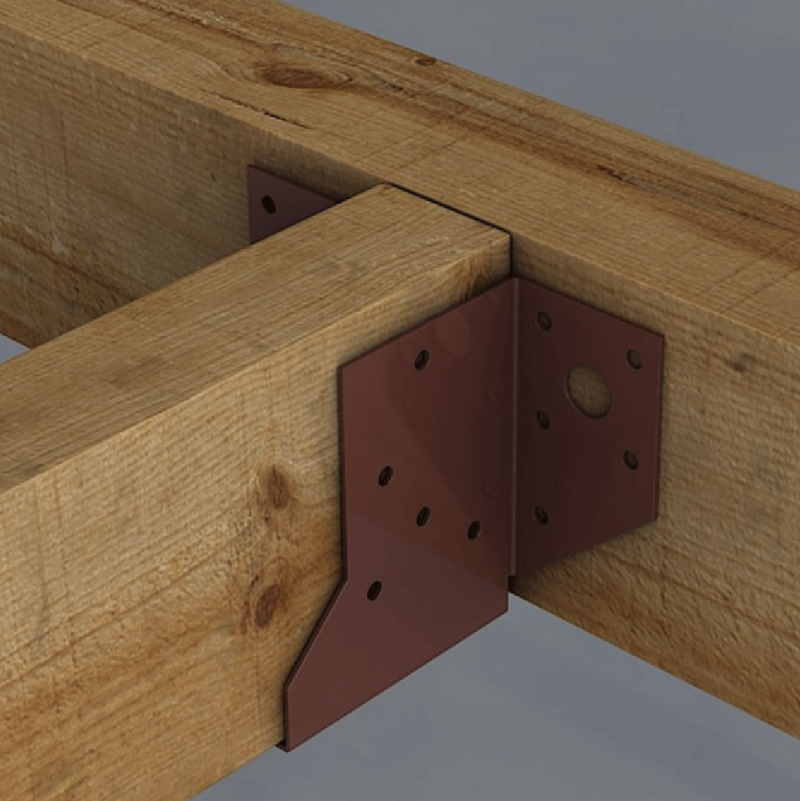 Heavy Duty Powder Coated Face Fix Joist Hanger | Pergola Rafter Hanger 47x97mm