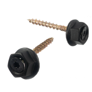 Black Decorative TORX Wide Head Self-Drilling Screws With Washers For Pergola Connectors