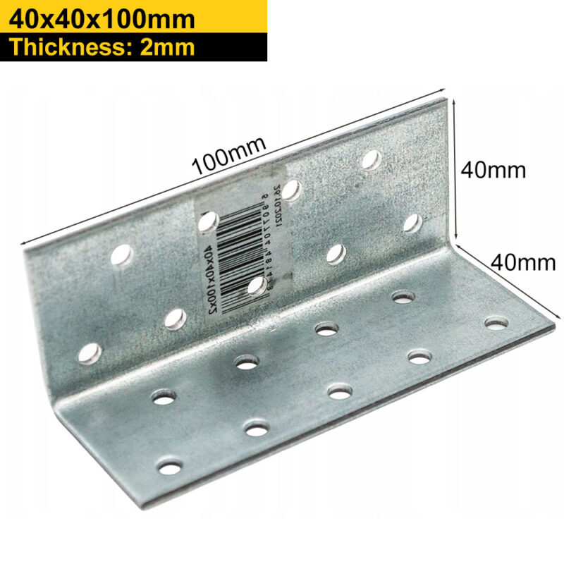 Heavy Duty Galvanised Perforated Angle Bracket | Corner Bracket | Corner Brace For Structural Applications