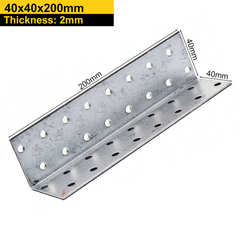 Heavy Duty Galvanised Perforated Angle Bracket | Corner Bracket | Corner Brace For Structural Applications