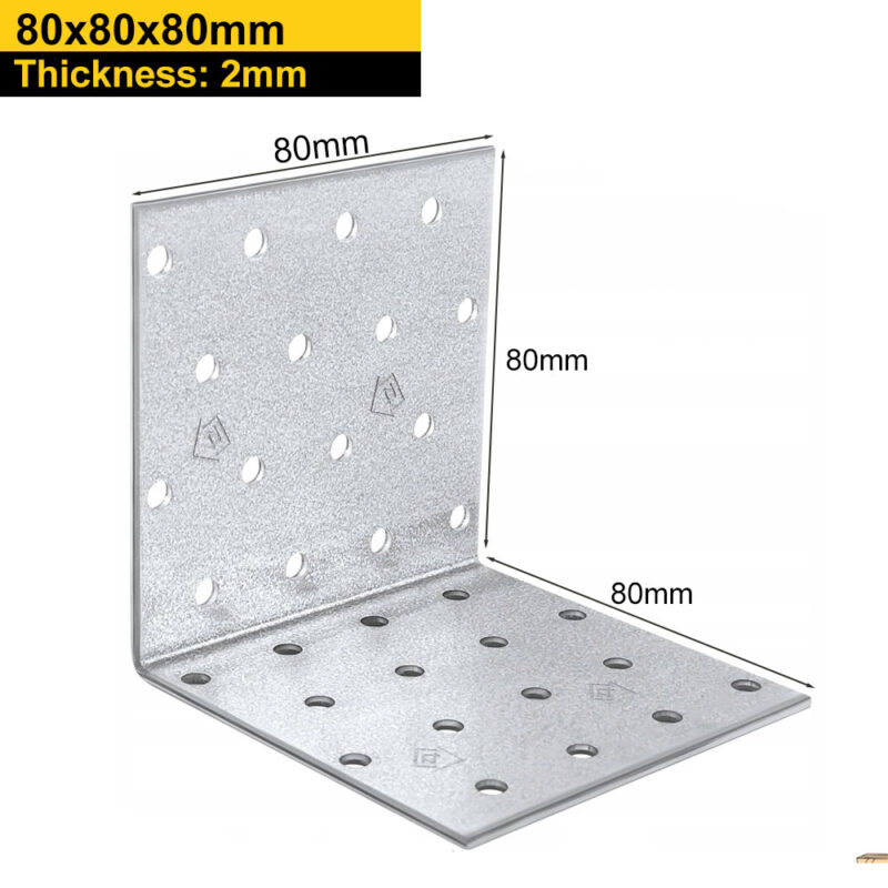 Heavy Duty Galvanised Perforated Angle Bracket | Corner Bracket | Corner Brace For Structural Applications