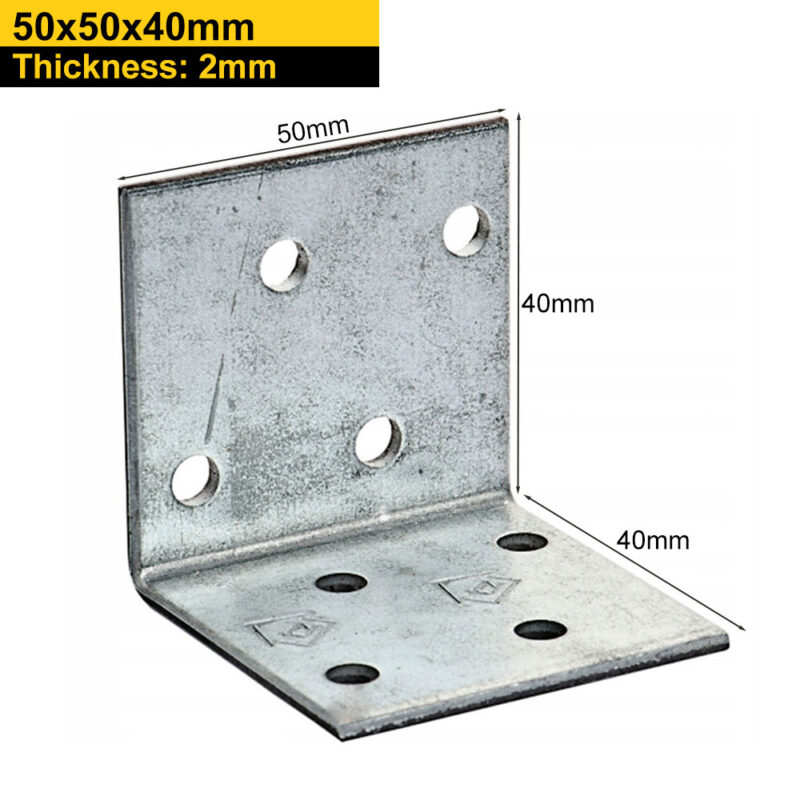 Heavy Duty Galvanised Perforated Angle Bracket | Corner Bracket | Corner Brace For Structural Applications