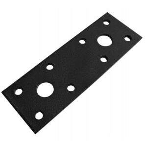 Heavy Duty Black Decorative Repair Mending Bracket | Black Flat Metal Plate Connector | Joining Plate