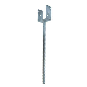 Heavy-Duty Galvanised Concrete-In Pergola Post Support | Ground Anchor | Foundation Foot Base