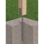 Heavy-Duty Galvanised Concrete-In Pergola Post Support | Ground Anchor | Foundation Foot Base