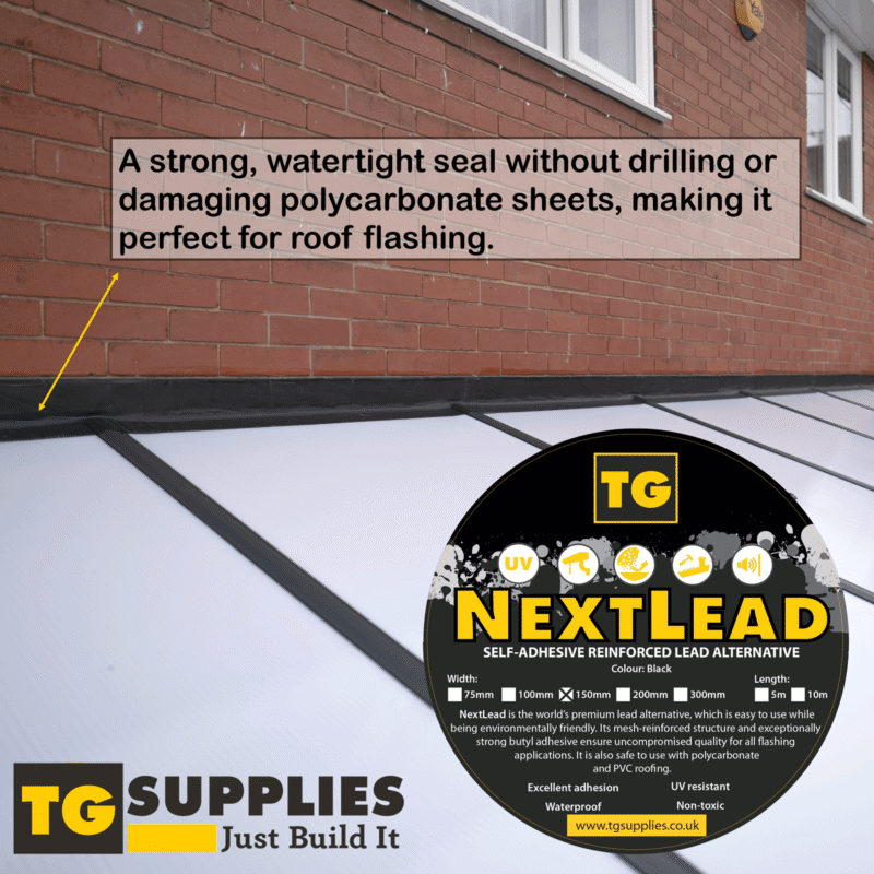 NextLead Reinforced Butyl Wall Flashing Tape – Premium Flexible Lead Alternative Flashband