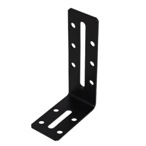 Heavy Duty Black Adjustable Angle Bracket – Ideal for Furniture, Joinery, and General Construction Projects