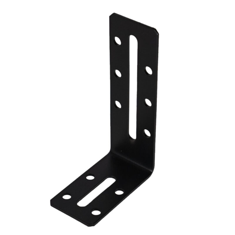 Heavy Duty Black Adjustable Angle Bracket – Ideal for Furniture, Joinery, and General Construction Projects