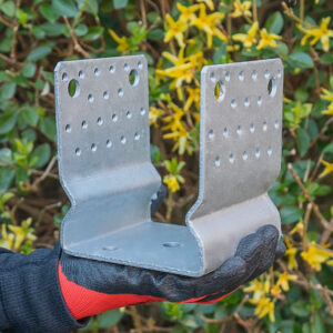 Heavy Duty Hot Dip Galvanised Elevated Pergola Bolt Down Post Support | Fence Post Support | Wooden Post Bracket Support