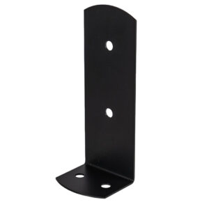 Versatile Black Bolt Down Post Angle Bracket – Angle Support for Pergolas, Gazebos & More