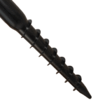 Heavy Duty Black Galvanised Ground Screw | Post Anchor | Metal Ground Post Spike for Timber Posts & Foundations