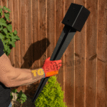 Heavy Duty Black Galvanised Pergola Post Spike – Fence Post Ground Anchor for Wooden Posts