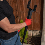 Heavy Duty Black Galvanised Adjustable Width Post Spike Support 60-150mm - 6x6" | Adjustable Fence Post Spike | Post Spike Bracket