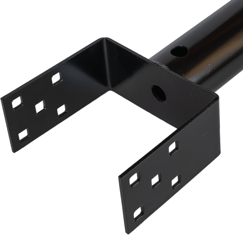 Heavy Duty Black Galvanised Ground Screw | Post Anchor | Metal Ground Post Spike for Timber Posts & Foundations