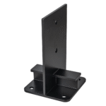 Heavy Duty Black Galvanised Internal Bolt Down Pergola Post Support – Internal Post Anchor Bracket Base for Fencing, Gazebos, Canopies & Outdoor Structures