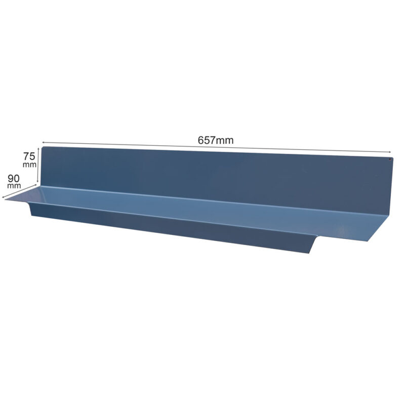 Anthracite Grey Wall Flashing for EZ Glaze Polycarbonate Roofing Sheets