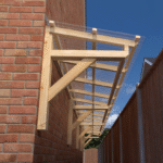Complete Self-Assembly Arcadia Canopy Kit with Corrugated Roofing for Walkways, Over the Door and Storage Shelters