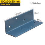 Heavy Duty Galvanised Anthracite Grey Angle Bracket Corner Brace Connector – 2mm Steel