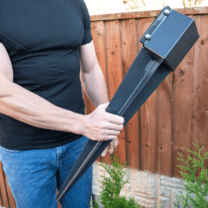 Heavy Duty Galvanised Anthracite Grey Fence Post Spike – Perfect for Fencing, Pergolas & Garden Construction