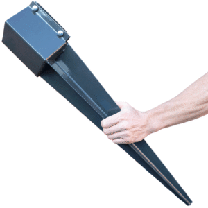 Heavy Duty Galvanised Anthracite Grey Fence Post Spike – Perfect for Fencing, Pergolas & Garden Construction
