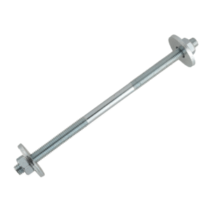 Galvanised Threaded Rod with Nuts & Washers – Timber Post Fixing Kit for Metal Pergola Posts