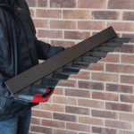 Black PVC Wall Flashing for CorruPlast® Corrugated Roofing Sheets – Profile 76/18 - 836mm