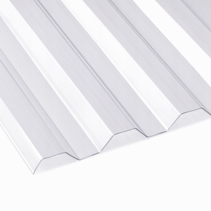 GrecaPlex® Clear Polycarbonate Corrugated Roofing Panels – Transparent Roofing Sheets for Pergolas, Sheds, Carports & Canopies - UV Protected