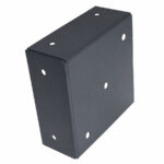 Heavy Duty Anthracite Grey Powder Coated Bolt Down Pergola Post Support | Fence Post Bracket | Post Holder