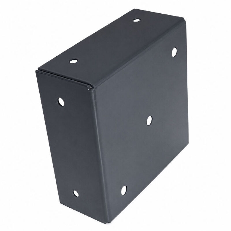 Heavy Duty Anthracite Grey Powder Coated Bolt Down Pergola Post Support | Fence Post Bracket | Post Holder