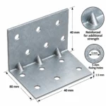 Heavy Duty Galvanised Reinforced Angle Brackets