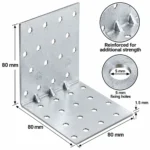 Heavy Duty Galvanised Reinforced Angle Brackets